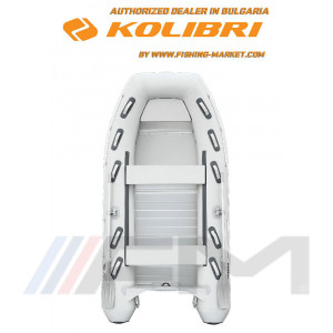KOLIBRI - Надуваема моторна лодка с надуваем кил KM-360 DXL Explorer ALM - светло сива